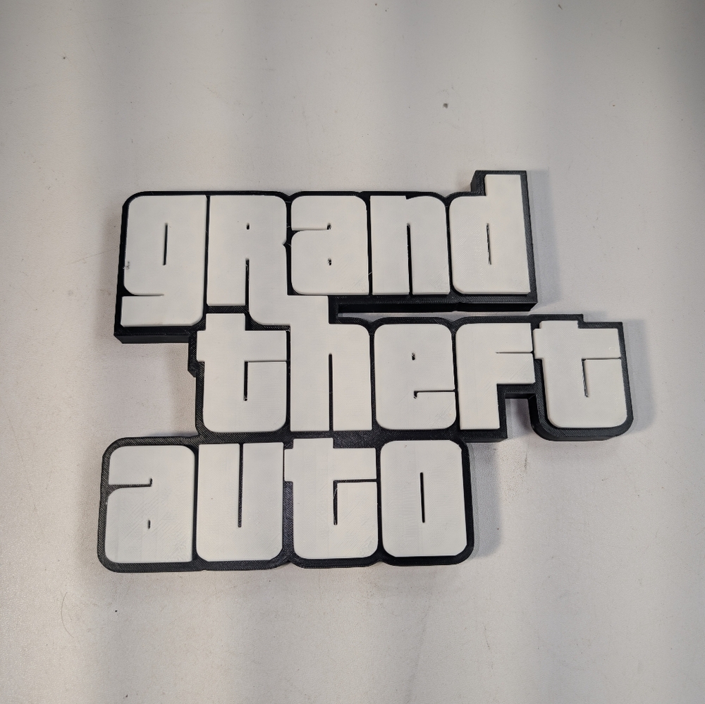Grand Theft Auto Desk Sign – Iconic GTA Logo